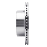 R1 Concepts 1999-2006 Jeep Cherokee Front Right Drilled & Slotted Silver Brake Rotor by R1 Concepts 631-42026R