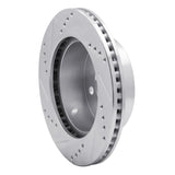 R1 Concepts 1999-2006 Jeep Cherokee Front Right Drilled & Slotted Silver Brake Rotor by R1 Concepts 631-42026R