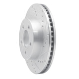 Dynamic Friction 2002-2007 Jeep Liberty Front Right Drilled & Slotted Silver Brake Rotor by Dynamic Friction Company 631-42027R