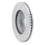 Dynamic Friction 2002-2007 Jeep Liberty Front Right Drilled & Slotted Silver Brake Rotor by Dynamic Friction Company 631-42027R