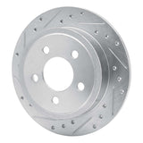 Dynamic Friction 2003-2007 Jeep Liberty Rear Left Drilled & Slotted Silver Brake Rotor by Dynamic Friction Company 631-42028L