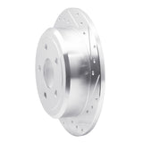 Dynamic Friction 2007-2018 Jeep Wrangler Rear Right Drilled & Slotted Silver Brake Rotor by Dynamic Friction Company 631-42029R