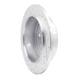 Dynamic Friction 2007-2018 Jeep Wrangler Rear Right Drilled & Slotted Silver Brake Rotor by Dynamic Friction Company 631-42029R
