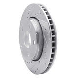 Dynamic Friction 2007-2018 Jeep Wrangler Front Left Drilled & Slotted Silver Brake Rotor by Dynamic Friction Company 631-42030L
