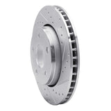 Dynamic Friction 2007-2018 Jeep Wrangler Front Right Drilled & Slotted Silver Brake Rotor by Dynamic Friction Company 631-42030R