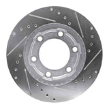R1 Concepts 1971-1991 Chevrolet K10 Pickup Front Left Drilled & Slotted Silver Brake Rotor by R1 Concepts 631-42031L
