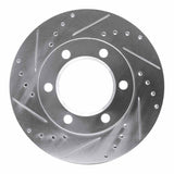 R1 Concepts 1971-1991 Chevrolet K10 Pickup Front Left Drilled & Slotted Silver Brake Rotor by R1 Concepts 631-42031L
