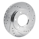 R1 Concepts 1971-1991 Chevrolet V10 & V1500 Suburban Front Right Drilled & Slotted Silver Brake Rotor by R1 Concepts 631-42031R