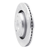 Dynamic Friction 2012-2018 Jeep Wrangler Front Right Drilled & Slotted Silver Brake Rotor by Dynamic Friction Company 631-42033R