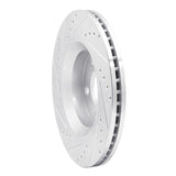 Dynamic Friction 2012-2018 Jeep Wrangler Front Right Drilled & Slotted Silver Brake Rotor by Dynamic Friction Company 631-42033R