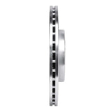 Dynamic Friction 2021-2025 Dodge Charger Daytona Front Right Drilled & Slotted Silver Brake Rotor by Dynamic Friction Company 631-42044R