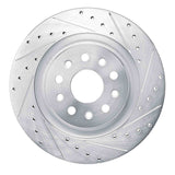 Dynamic Friction 2021-2025 Dodge Charger Daytona Rear Right Drilled & Slotted Silver Brake Rotor by Dynamic Friction Company 631-42045R