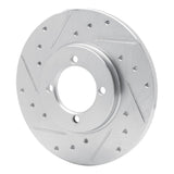 R1 Concepts 1974-1987 Dodge Colt Front Left Drilled & Slotted Silver Brake Rotor by R1 Concepts 631-43000L