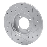 R1 Concepts 1974-1987 Dodge Colt Front Left Drilled & Slotted Silver Brake Rotor by R1 Concepts 631-43000L