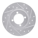 R1 Concepts 1974-1987 Dodge Colt Front Right Drilled & Slotted Silver Brake Rotor by R1 Concepts 631-43000R