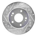 R1 Concepts 1990-1990 Plymouth Laser Front Left Drilled & Slotted Silver Brake Rotor by R1 Concepts 631-43003L