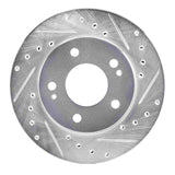 R1 Concepts 1990-1990 Plymouth Laser Front Right Drilled & Slotted Silver Brake Rotor by R1 Concepts 631-43003R