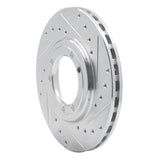 R1 Concepts 1992-2004 Hummer H1 Rear Right/Front Right Drilled & Slotted Silver Brake Rotor by R1 Concepts 631-44000R