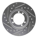 R1 Concepts 1992-2004 Hummer H1 Rear Right/Front Right Drilled & Slotted Silver Brake Rotor by R1 Concepts 631-44000R