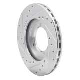R1 Concepts 1992-2004 Hummer H1 Rear Right/Front Right Drilled & Slotted Silver Brake Rotor by R1 Concepts 631-44000R