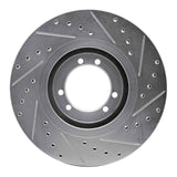 R1 Concepts 1996-2006 Hummer H1 Front Left/Rear Left Drilled & Slotted Silver Brake Rotor by R1 Concepts 631-44001L