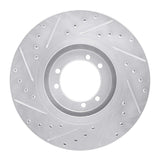 R1 Concepts 1996-2006 Hummer H1 Rear Right/Front Right Drilled & Slotted Silver Brake Rotor by R1 Concepts 631-44001R