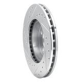 R1 Concepts 1980-1989 Buick Skylark Front Right Drilled & Slotted Silver Brake Rotor