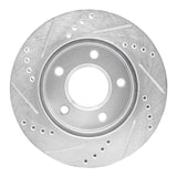 R1 Concepts 1983-1996 Buick Riviera Front Right Drilled & Slotted Silver Brake Rotor by R1 Concepts 631-45003R