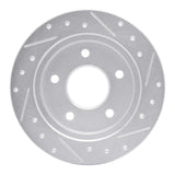 R1 Concepts 1988-1994 Buick Regal Rear Left Drilled & Slotted Silver Brake Rotor by R1 Concepts 631-45005L