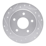 R1 Concepts 1988-1994 Buick Regal Rear Left Drilled & Slotted Silver Brake Rotor by R1 Concepts 631-45005L