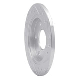 R1 Concepts 1988-1994 Buick Regal Rear Left Drilled & Slotted Silver Brake Rotor by R1 Concepts 631-45005L