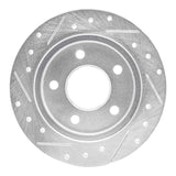 R1 Concepts 1988-1994 Buick Regal Rear Right Drilled & Slotted Silver Brake Rotor by R1 Concepts 631-45005R
