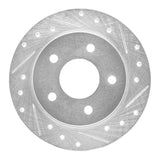 R1 Concepts 1988-1994 Buick Regal Rear Right Drilled & Slotted Silver Brake Rotor by R1 Concepts 631-45005R