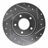 R1 Concepts 1994-1999 Buick Regal Rear Left Drilled & Slotted Silver Brake Rotor by R1 Concepts 631-45006L