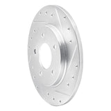 R1 Concepts 1994-1999 Buick Regal Rear Right Drilled & Slotted Silver Brake Rotor by R1 Concepts 631-45006R