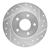 R1 Concepts 1994-1999 Buick Regal Rear Right Drilled & Slotted Silver Brake Rotor by R1 Concepts 631-45006R