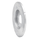 R1 Concepts 1994-1999 Buick Regal Rear Right Drilled & Slotted Silver Brake Rotor by R1 Concepts 631-45006R