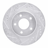 R1 Concepts 1994-2001 Buick Regal Front Left Drilled & Slotted Silver Brake Rotor by R1 Concepts 631-45007L