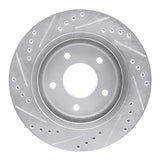 R1 Concepts 1994-2001 Buick Regal Front Right Drilled & Slotted Silver Brake Rotor by R1 Concepts 631-45007R