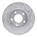 R1 Concepts 1994-2001 Buick Regal Front Right Drilled & Slotted Silver Brake Rotor by R1 Concepts 631-45007R