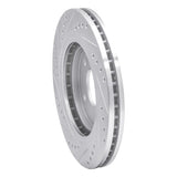 R1 Concepts 1994-2001 Buick Regal Front Right Drilled & Slotted Silver Brake Rotor by R1 Concepts 631-45007R