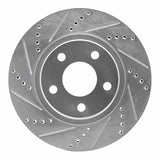R1 Concepts 1997-2005 Buick Park Avenue Front Left Drilled & Slotted Silver Brake Rotor by R1 Concepts 631-45008L