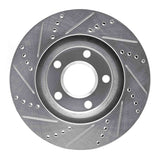 R1 Concepts 1997-2005 Buick Park Avenue Front Right Drilled & Slotted Silver Brake Rotor by R1 Concepts 631-45008R