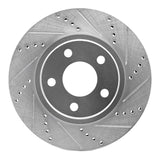 R1 Concepts 1997-2005 Buick Park Avenue Front Right Drilled & Slotted Silver Brake Rotor by R1 Concepts 631-45008R