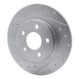 R1 Concepts 1998-2005 Buick Park Avenue Rear Left Drilled & Slotted Silver Brake Rotor by R1 Concepts 631-45009L