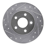 R1 Concepts 1998-2005 Buick Park Avenue Rear Left Drilled & Slotted Silver Brake Rotor by R1 Concepts 631-45009L