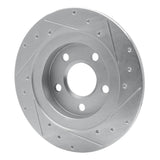 R1 Concepts 1998-2005 Buick Park Avenue Rear Left Drilled & Slotted Silver Brake Rotor by R1 Concepts 631-45009L