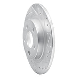 R1 Concepts 1998-2005 Buick Park Avenue Rear Right Drilled & Slotted Silver Brake Rotor by R1 Concepts 631-45009R