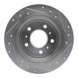 Dynamic Friction 2006-2010 Buick Allure Rear Left Drilled & Slotted Silver Brake Rotor by Dynamic Friction Company 631-45011L