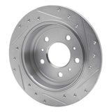 Dynamic Friction 2006-2010 Buick Allure Rear Left Drilled & Slotted Silver Brake Rotor by Dynamic Friction Company 631-45011L